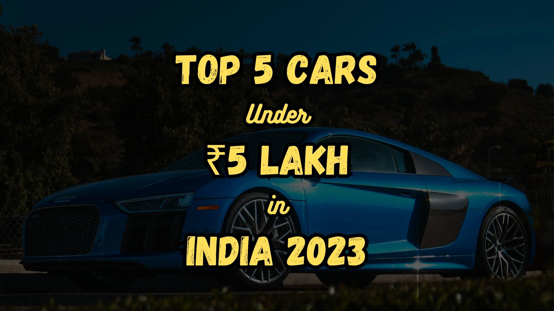 top 5 cars under 5 lakh